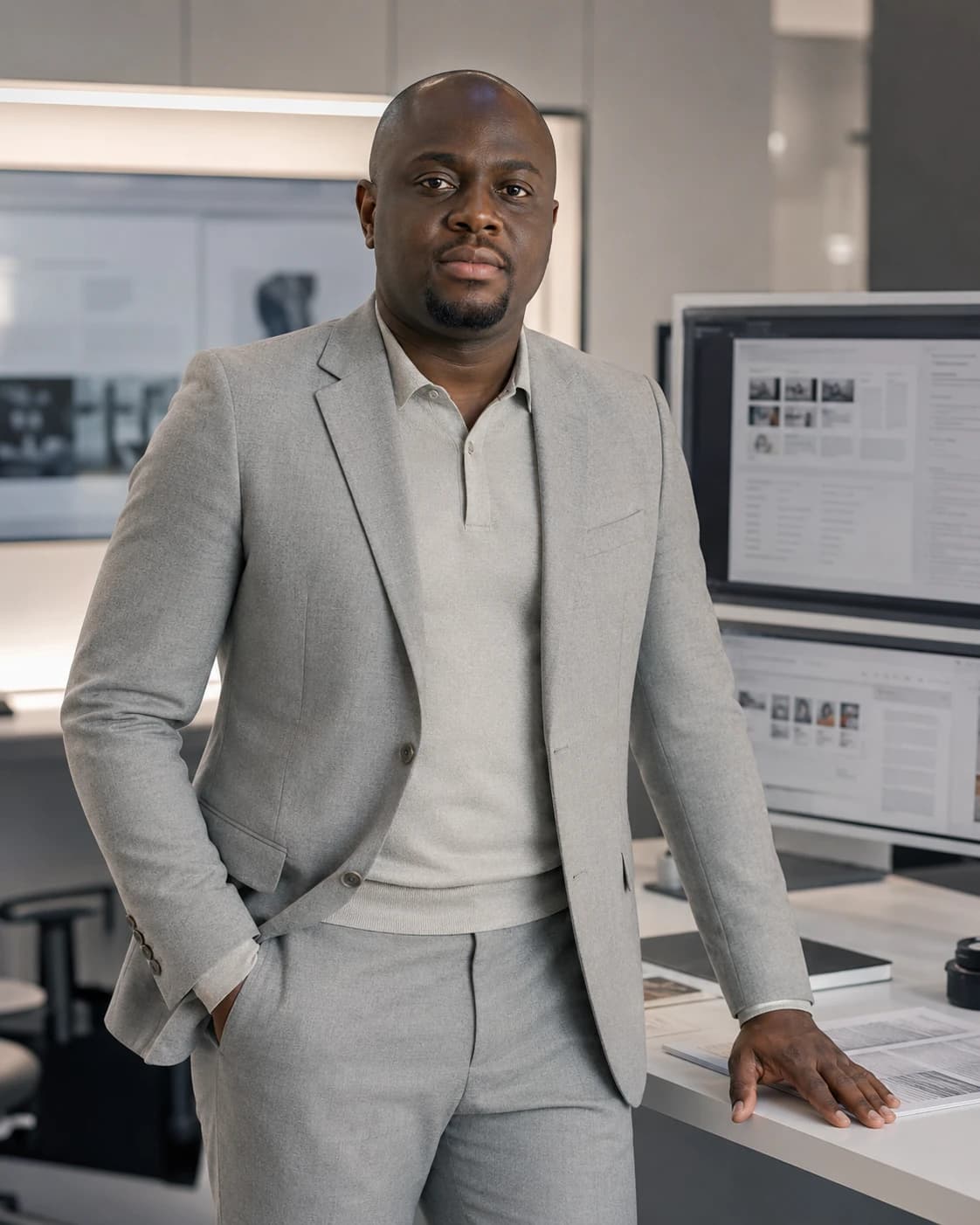 Portrait de M. Emmanuel Mensah, responsable de la publication et des paquets techniques de L’Incidence.