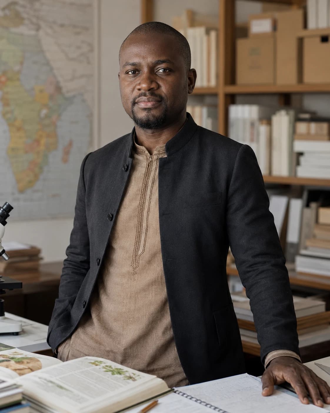 Portrait de Dr Moussa Traoré, veilleur scientifique de L’Incidence.