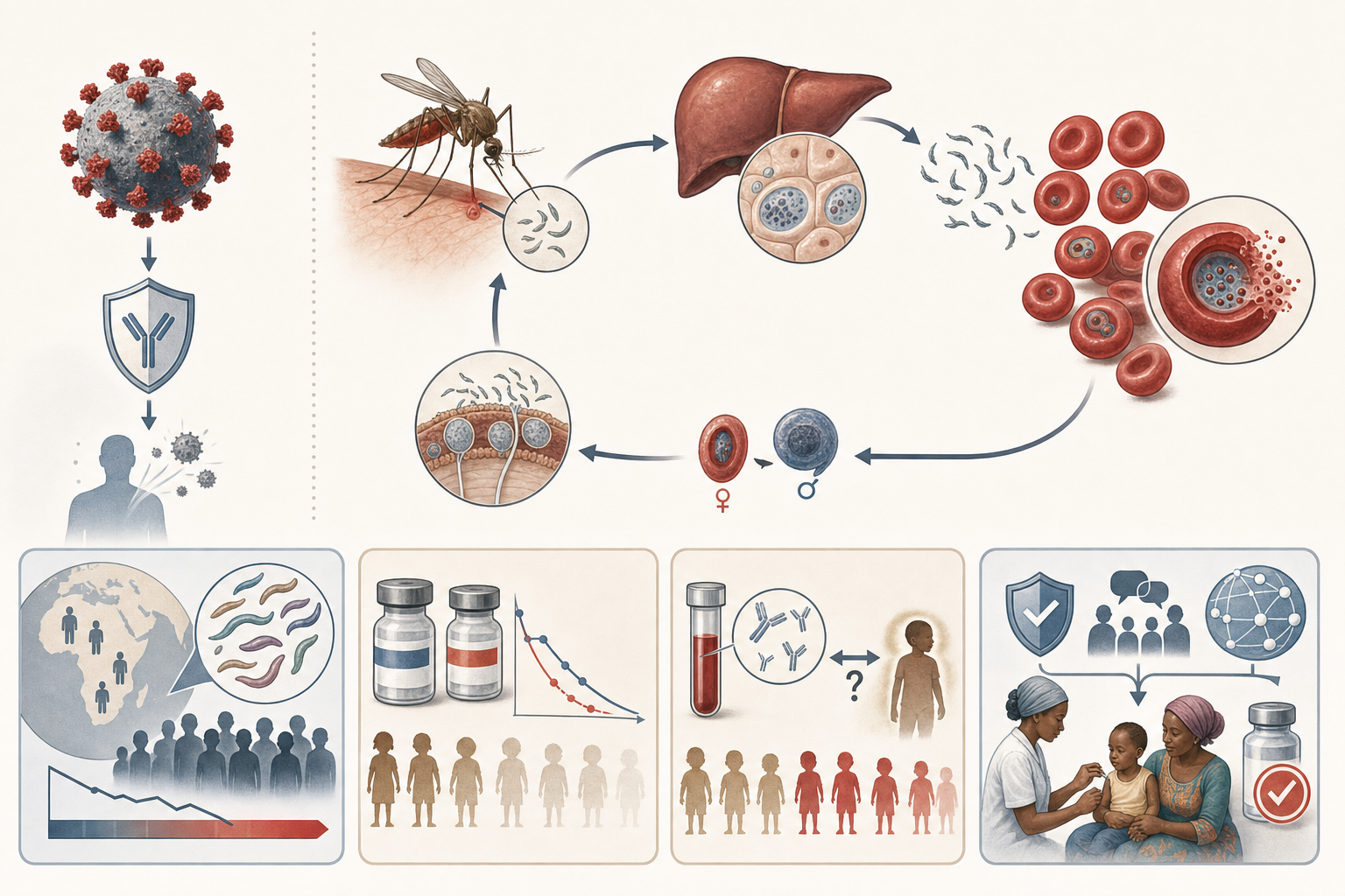 Illustration du décryptage « Vaccins : moins d’un an pour la COVID-19, plus de 30 ans pour le paludisme. La science à double vitesse ? »